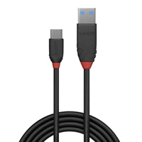 Lindy USB 3.2 Cable 0.5m - USB-A to USB-C 10Gbps Black Lindy USB 3.2 Cable 0.5m - USB-A to USB-C 10Gbps Black